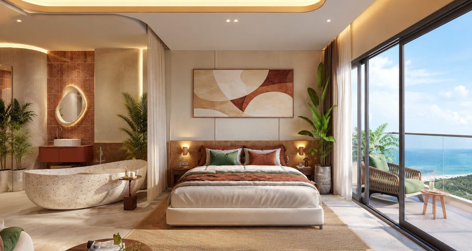 Phối cảnh nội thất căn hộ du lịch Q Topia